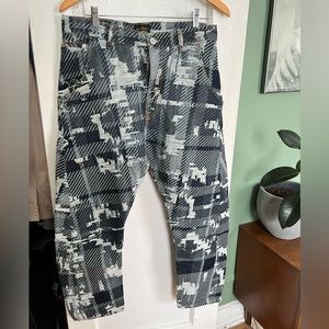 Vivienne Westwood Mens Textured Distressed Patchwork Denim Jeans